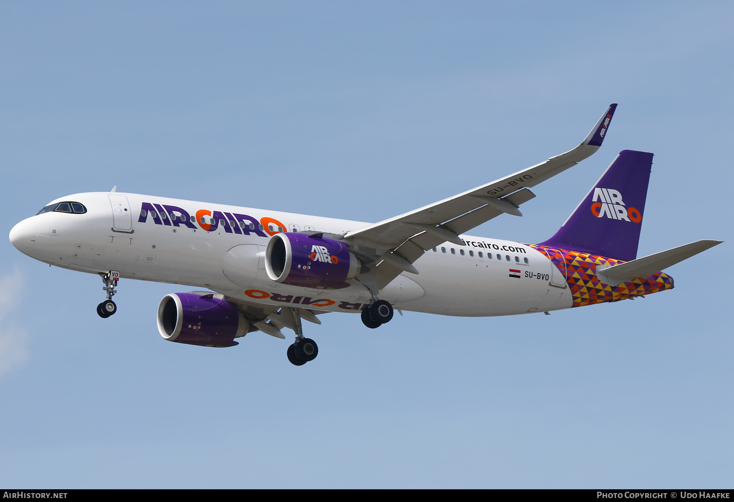 Aircraft Photo of SU-BVO | Airbus A320-251N | Air Cairo | AirHistory.net #820231