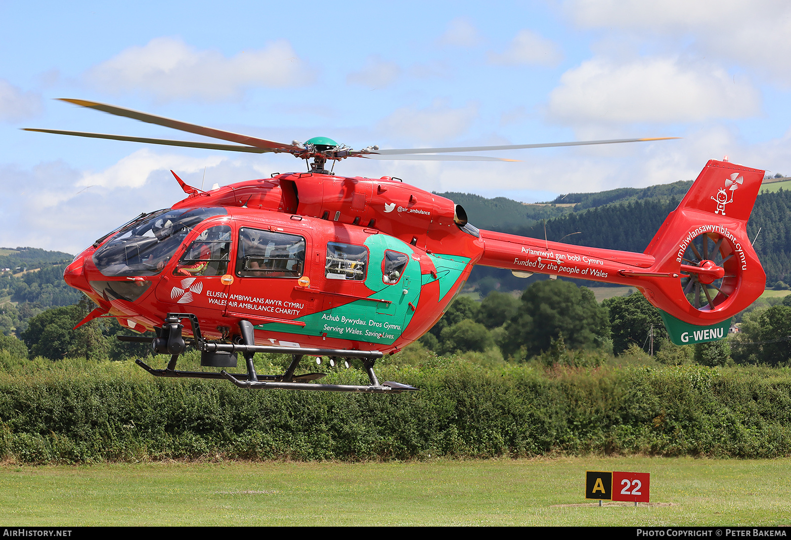 Aircraft Photo of G-WENU | Airbus Helicopters EC-145T-2 | Wales Air Ambulance | AirHistory.net #820239