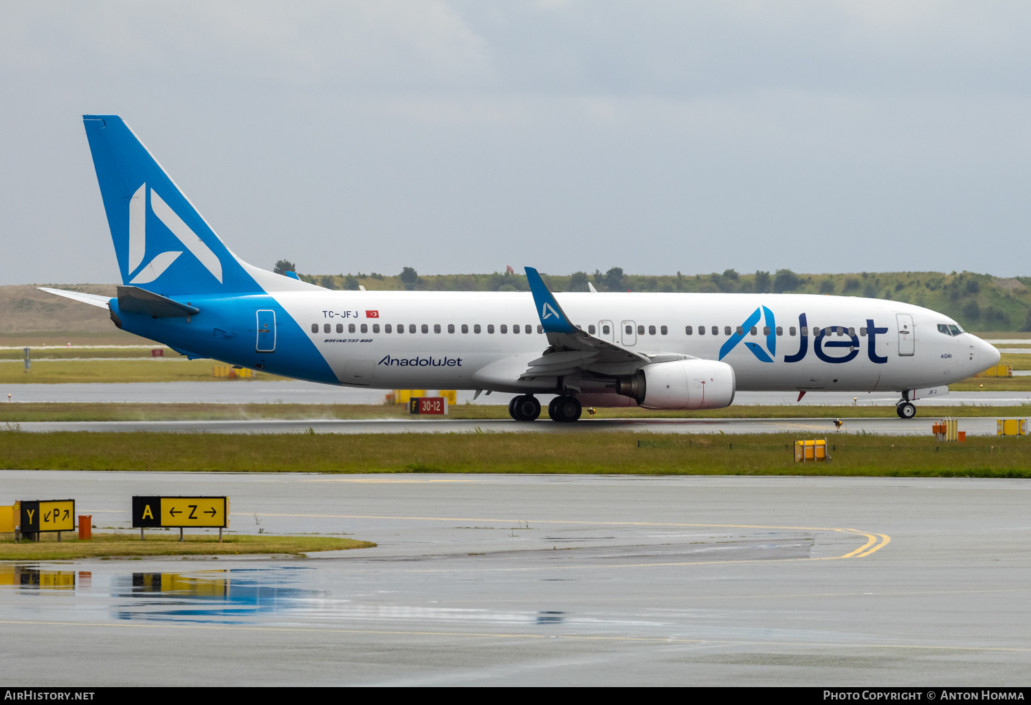 Aircraft Photo of TC-JFJ | Boeing 737-8F2 | AJet - AnadoluJet | AirHistory.net #820244