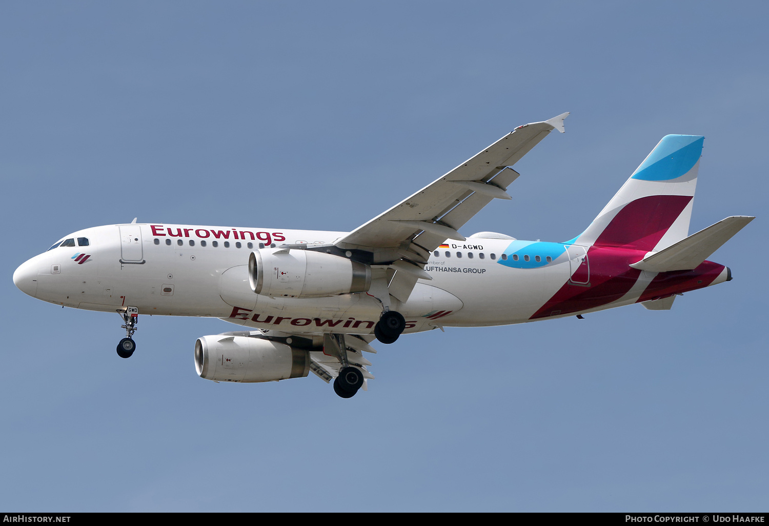 Aircraft Photo of D-AGWD | Airbus A319-132 | Eurowings | AirHistory.net #820279
