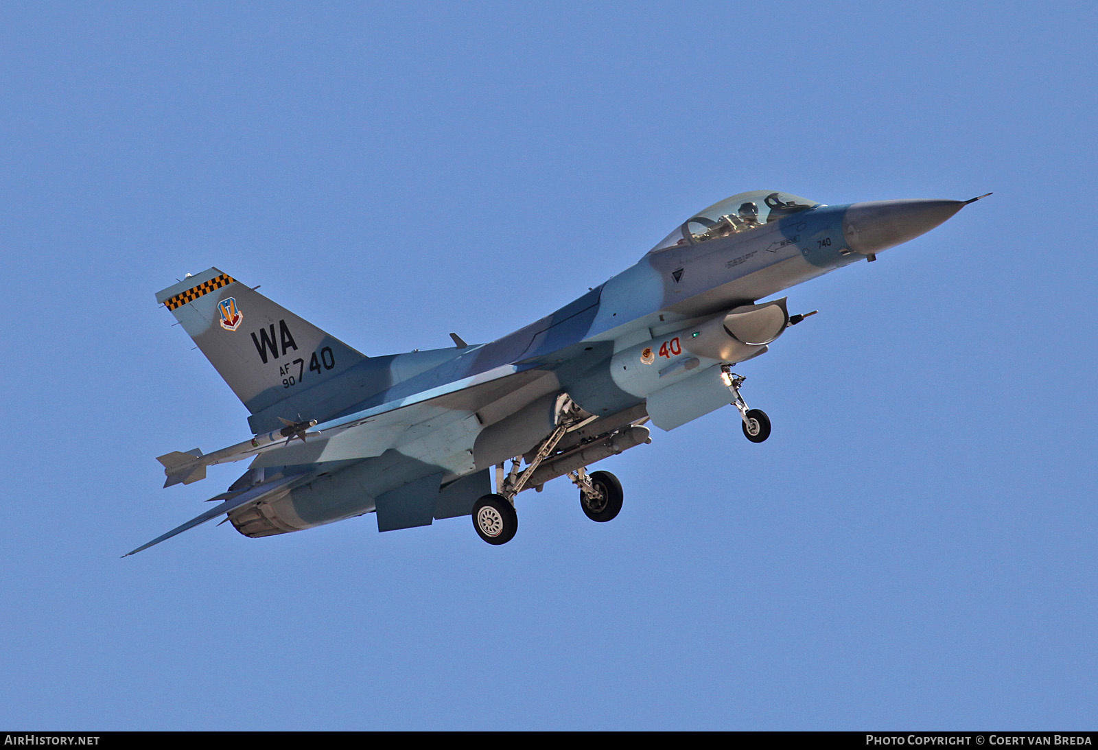 Aircraft Photo of 90-0740 / AF90740 | General Dynamics F-16CM Fighting Falcon | USA - Air Force | AirHistory.net #820312