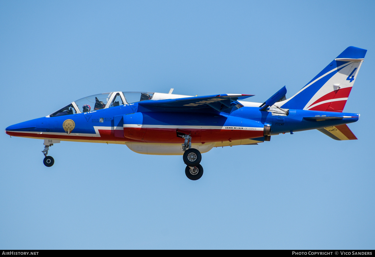 Aircraft Photo of E98 | Dassault-Dornier Alpha Jet E | France - Air Force | AirHistory.net #820396
