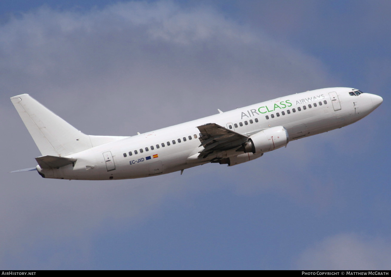 Aircraft Photo of EC-JXD | Boeing 737-33A | AirClass Airways | AirHistory.net #820435