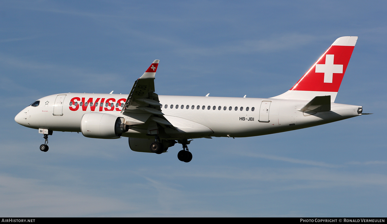 Aircraft Photo of HB-JBI | Airbus A220-171 (BD-500-1A10) | Swiss International Air Lines | AirHistory.net #820453