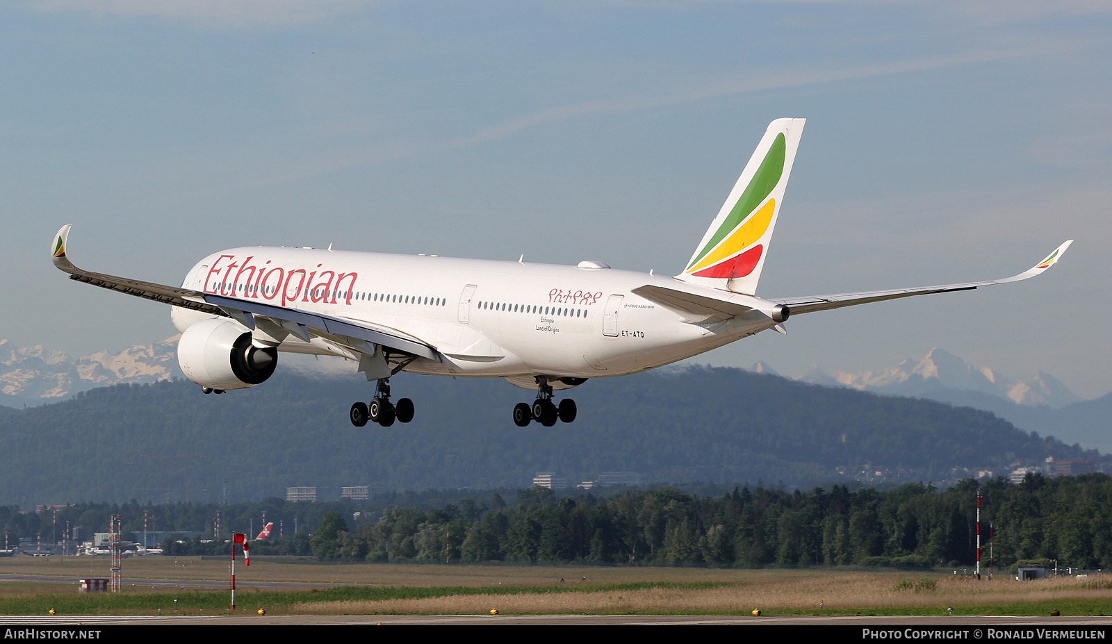 Aircraft Photo of ET-ATQ | Airbus A350-941 | Ethiopian Airlines | AirHistory.net #820458