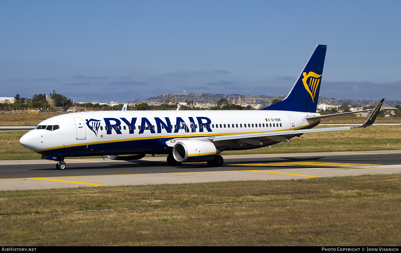 Aircraft Photo of EI-ENB | Boeing 737-8AS | Ryanair | AirHistory.net #820465
