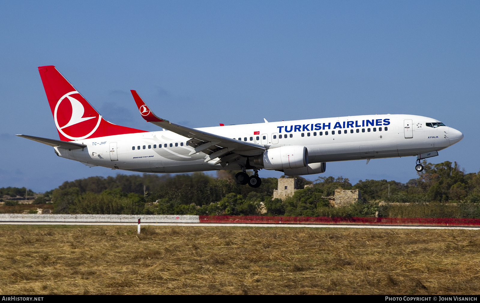 Aircraft Photo of TC-JHF | Boeing 737-8F2 | Turkish Airlines | AirHistory.net #820467