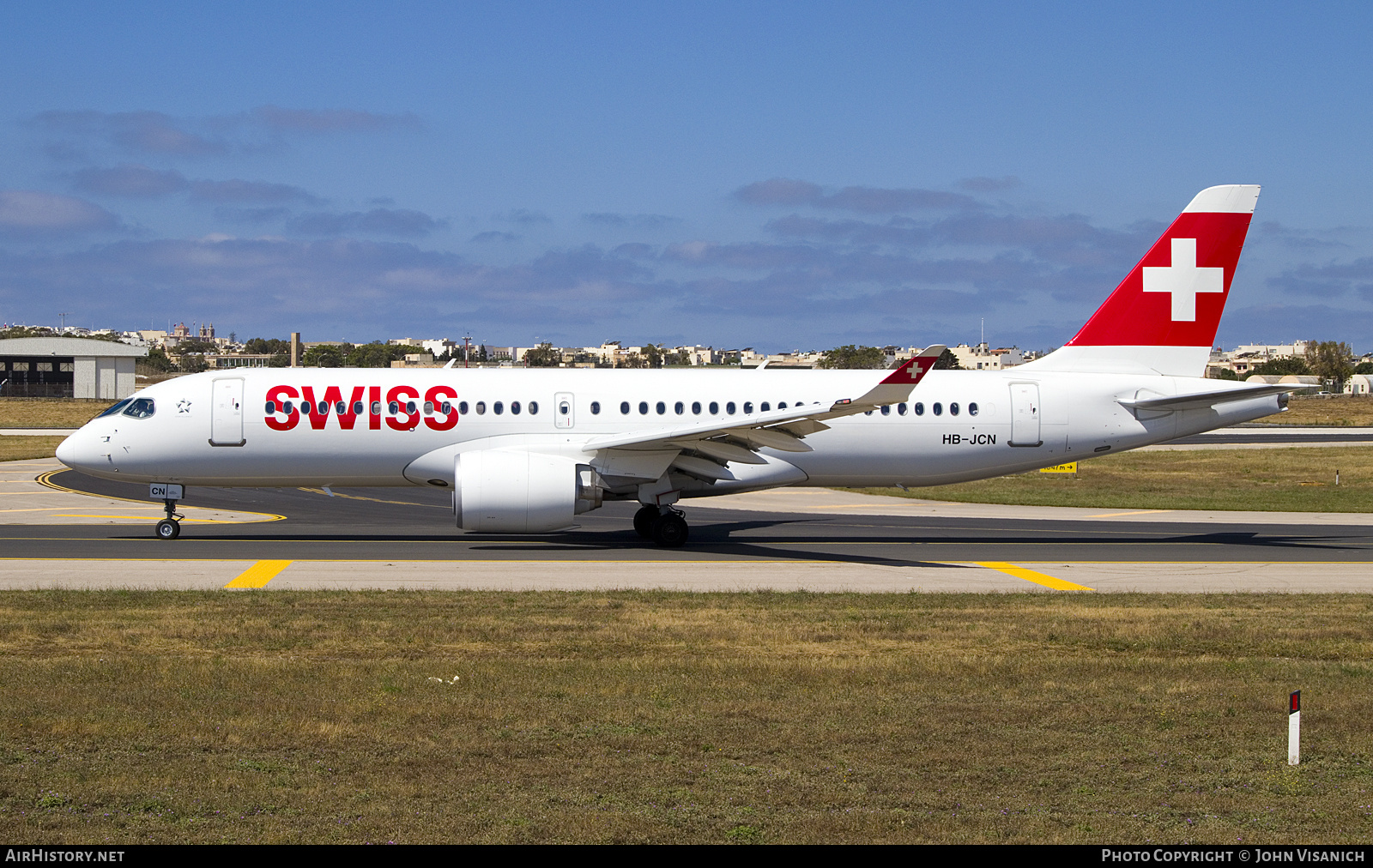 Aircraft Photo of HB-JCN | Airbus A220-371 (BD-500-1A11) | Swiss International Air Lines | AirHistory.net #820468