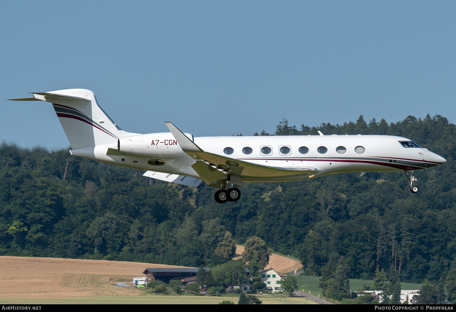Aircraft Photo of A7-CGN | Gulfstream Aerospace G650ER (G-VI) | AirHistory.net #820534