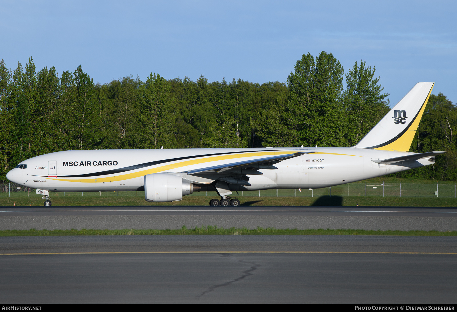 Aircraft Photo of N710GT | Boeing 777-F | MSC Air Cargo - Mediterranean Shipping Company | AirHistory.net #820580