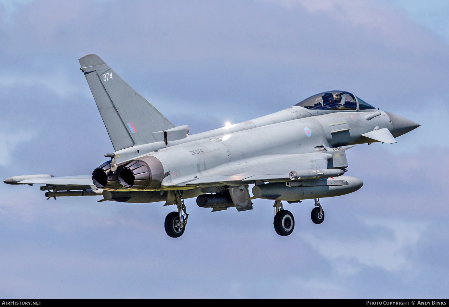 Aircraft Photo of ZK374 | Eurofighter EF-2000 Typhoon FGR4 | UK - Air Force | AirHistory.net #820587