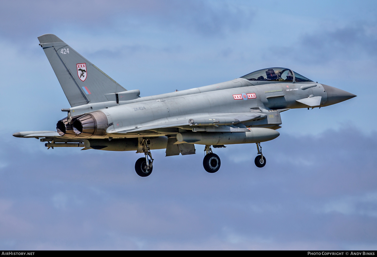 Aircraft Photo of ZK424 | Eurofighter EF-2000 Typhoon FGR4 | UK - Air Force | AirHistory.net #820593