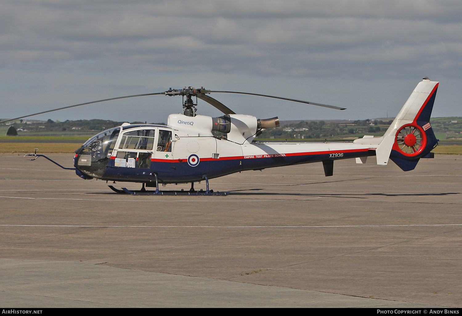 Aircraft Photo of XZ936 | Aerospatiale SA-341D Gazelle HT3 | UK - Air Force | AirHistory.net #820617