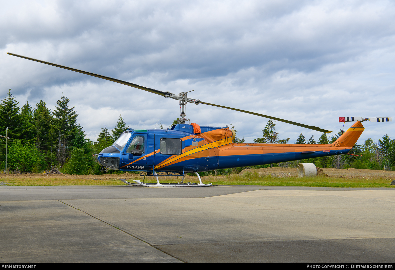 Aircraft Photo of C-GAHN | Bell 204B | Kestrel Helicopters | AirHistory.net #820640