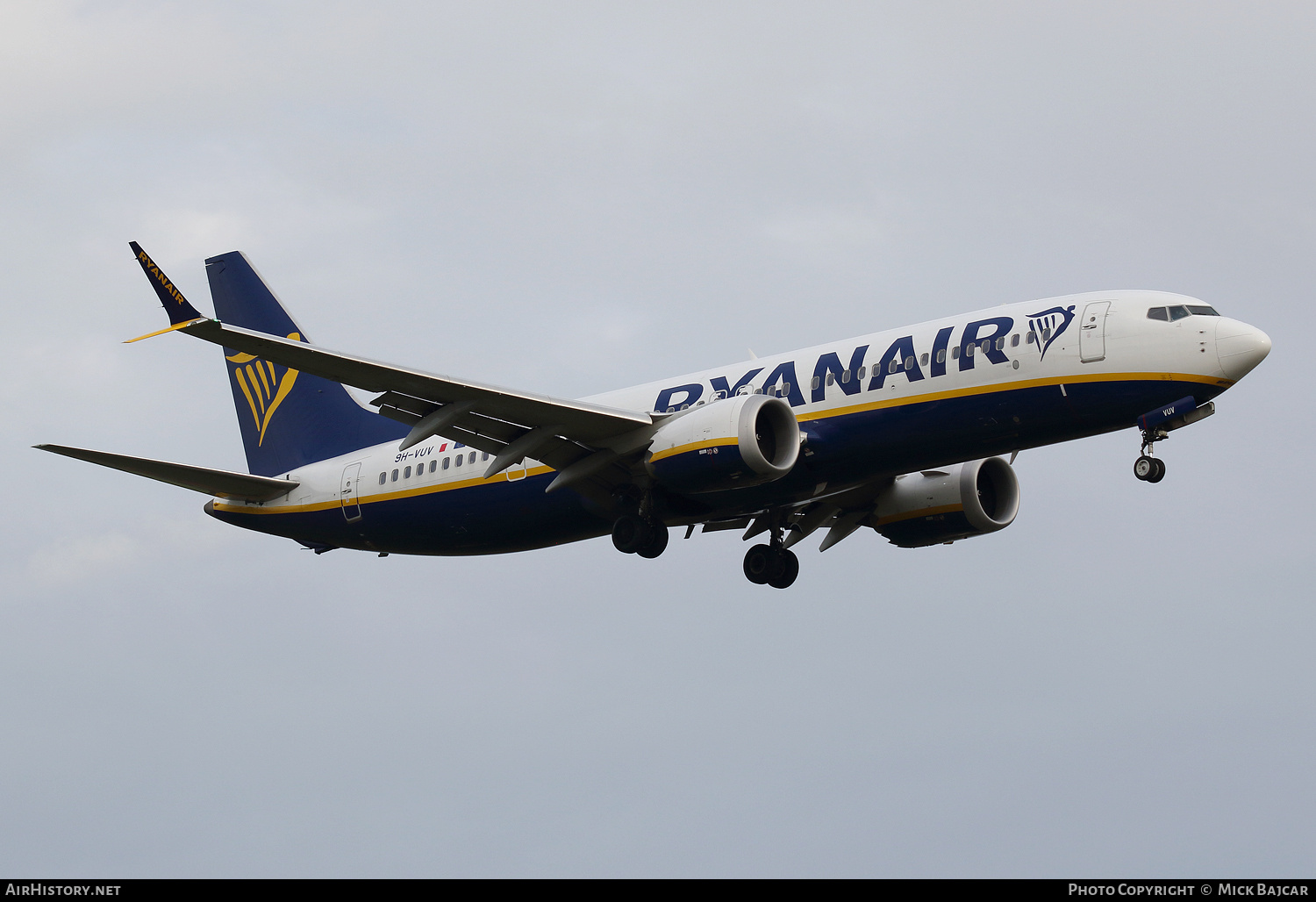 Aircraft Photo of 9H-VUV | Boeing 737-8200 Max 200 | Ryanair | AirHistory.net #820675