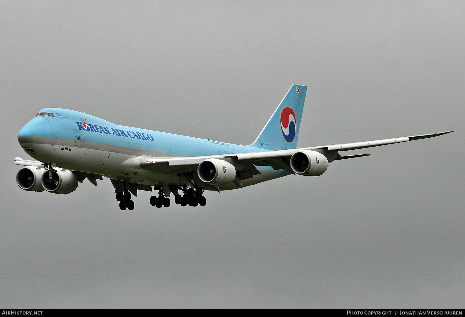 Aircraft Photo of HL7639 | Boeing 747-8B5F/SCD | Korean Air Cargo | AirHistory.net #820688