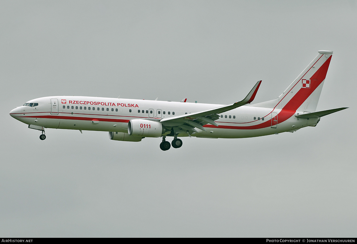 Aircraft Photo of 0111 | Boeing 737-800 BBJ2 | Poland - Air Force | AirHistory.net #820696