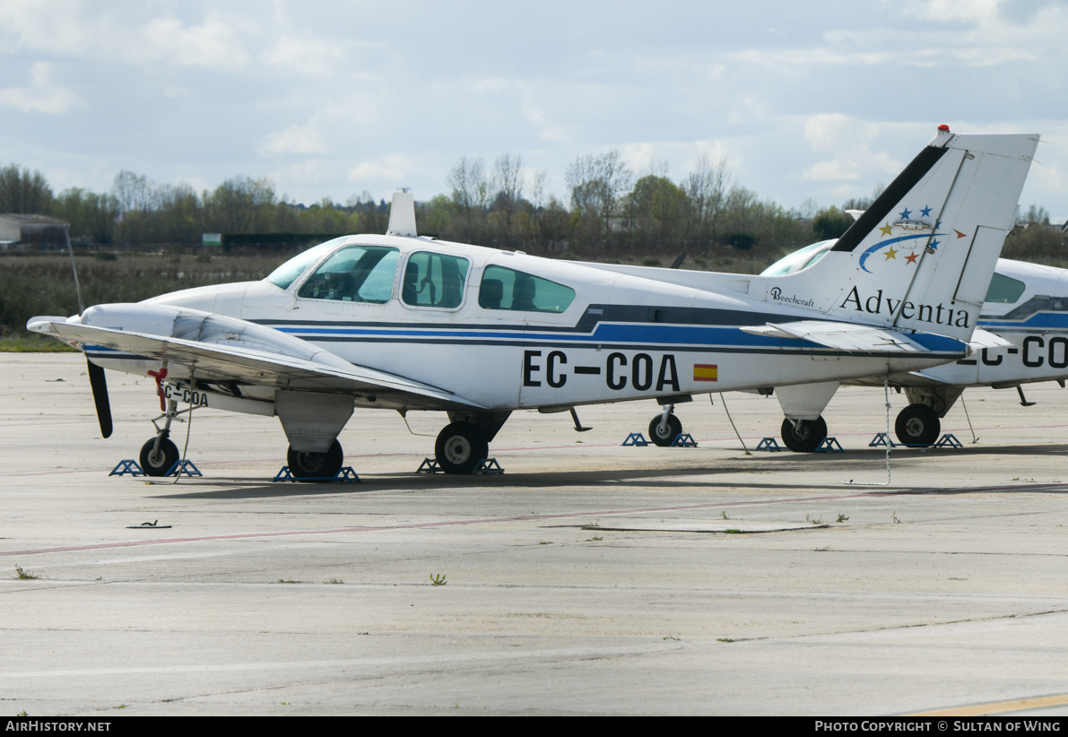 Aircraft Photo of EC-COA | Beech 95-B55 | Adventia - European College of Aeronautics | AirHistory.net #820735