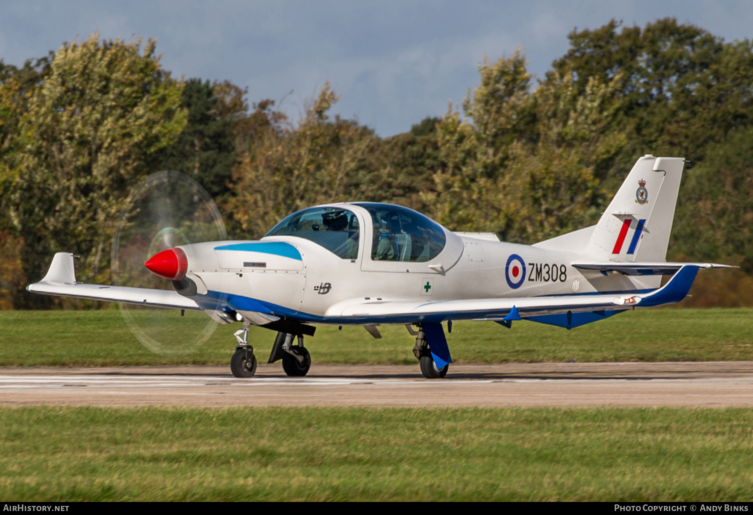 Aircraft Photo of ZM308 | Grob G-120TP Prefect T1 | UK - Air Force | AirHistory.net #820793