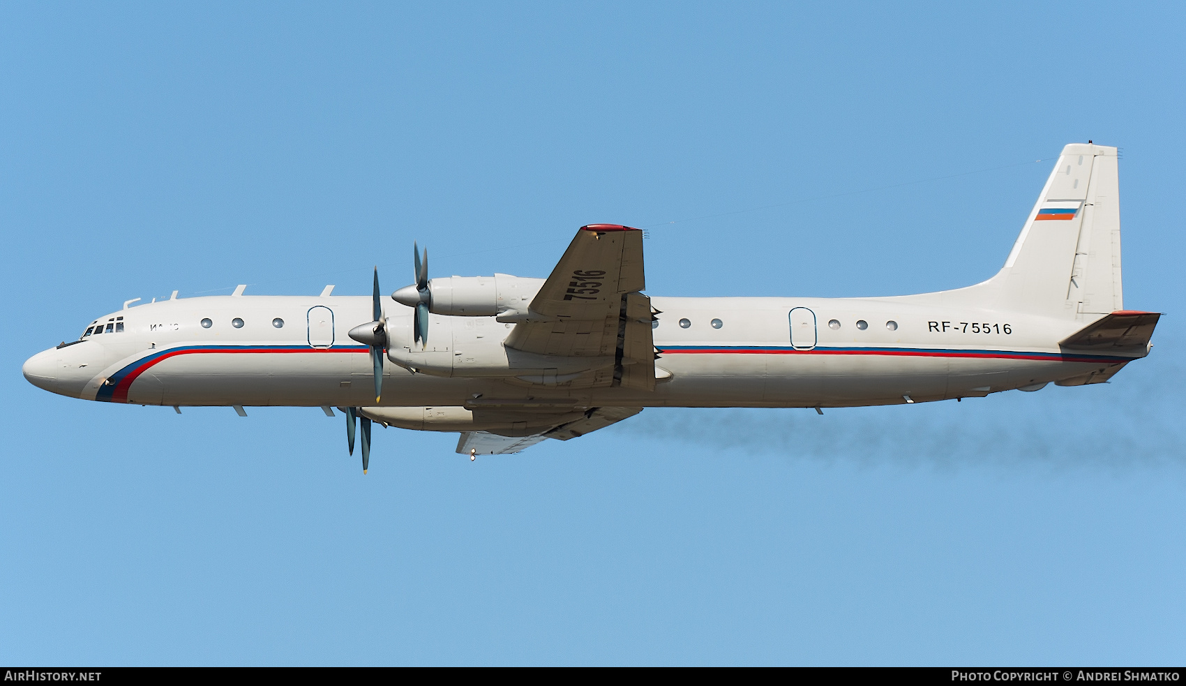 Aircraft Photo of RF-75516 | Ilyushin Il-18V | Russia - Air Force | AirHistory.net #820800