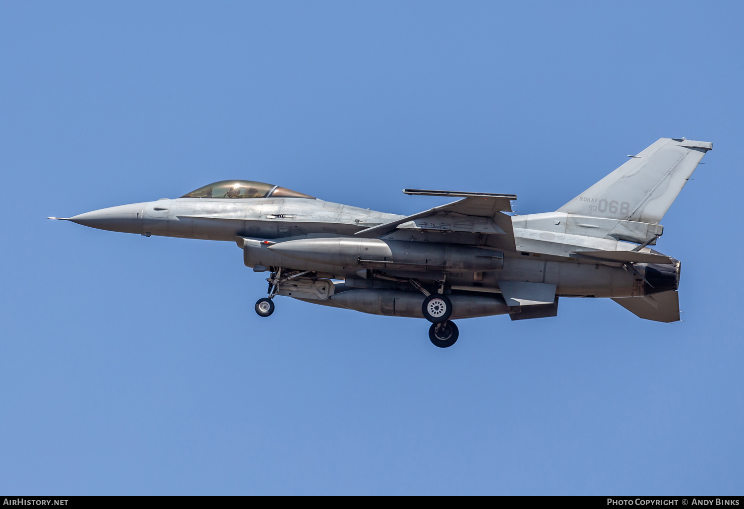 Aircraft Photo of 93-068 | Lockheed Martin KF-16C Fighting Falcon | South Korea - Air Force | AirHistory.net #820810