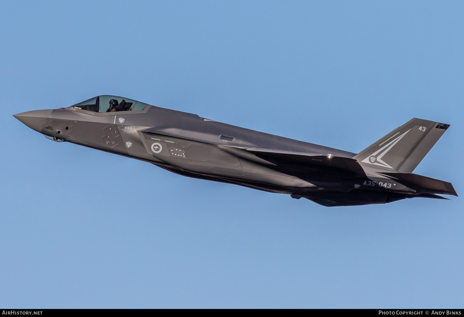 Aircraft Photo of A35-043 | Lockheed Martin F-35A Lightning II | Australia - Air Force | AirHistory.net #820858