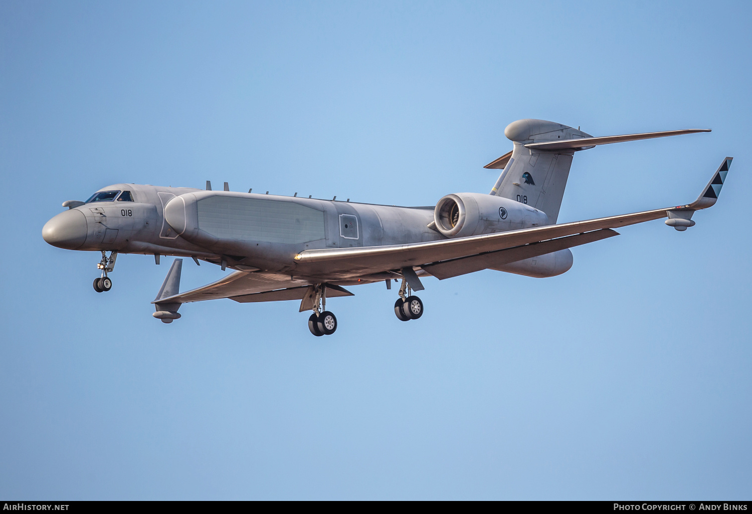 Aircraft Photo of 018 | Gulfstream Aerospace E-550A Gulfstream G550/AEW | Singapore - Air Force | AirHistory.net #820859