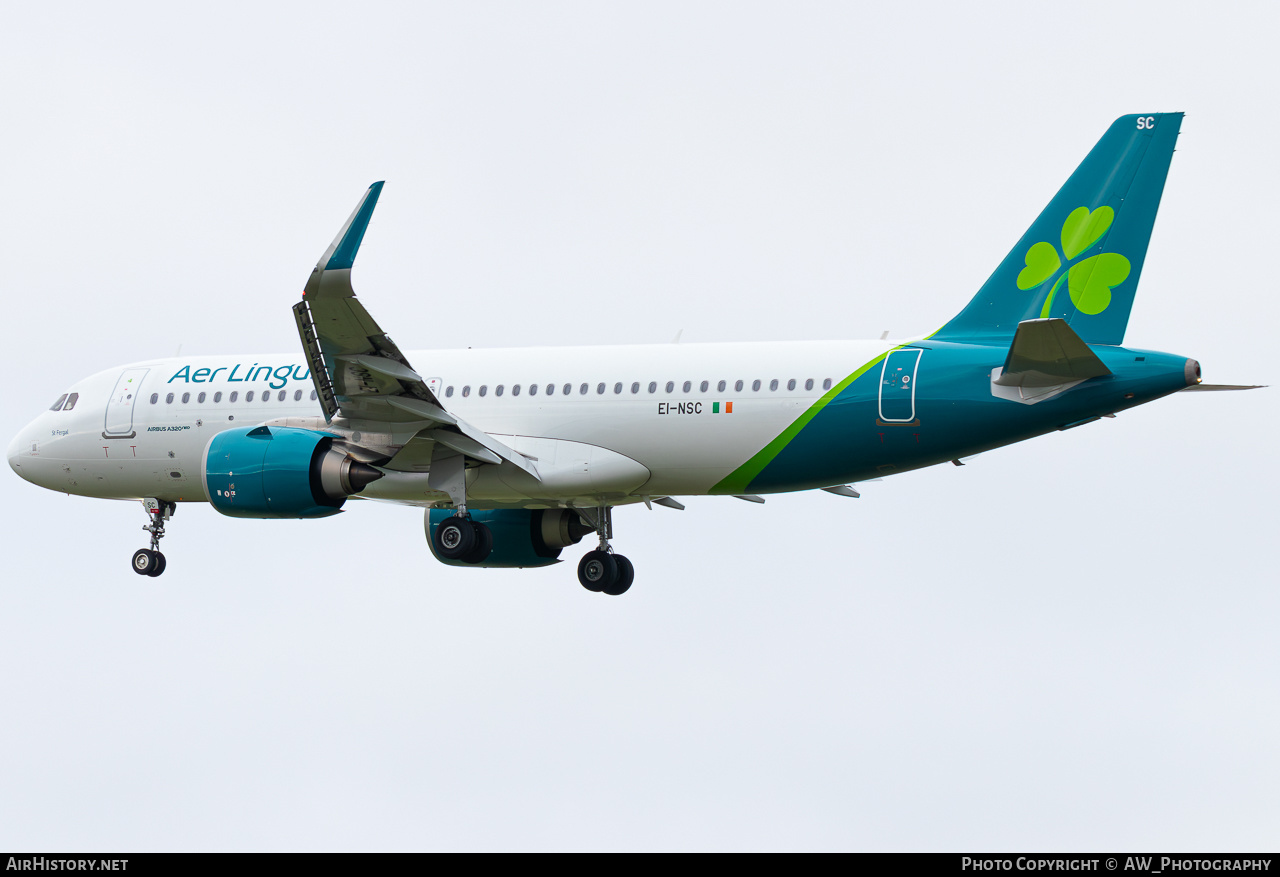Aircraft Photo of EI-NSC | Airbus A320-251N | Aer Lingus | AirHistory.net #820969