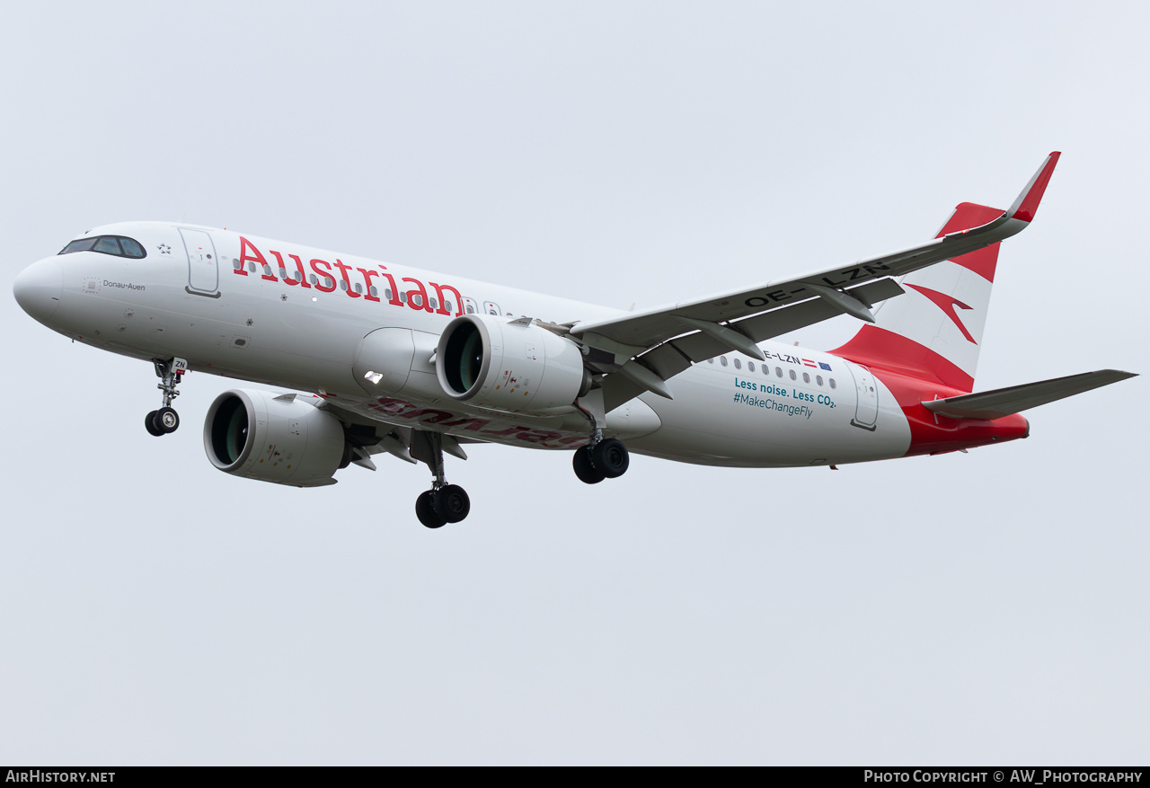 Aircraft Photo of OE-LZN | Airbus A320-271N | Austrian Airlines | AirHistory.net #820972