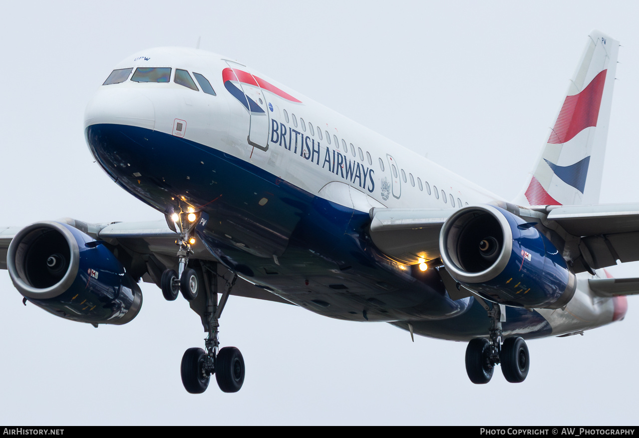 Aircraft Photo of G-EUPW | Airbus A319-131 | British Airways | AirHistory.net #821025