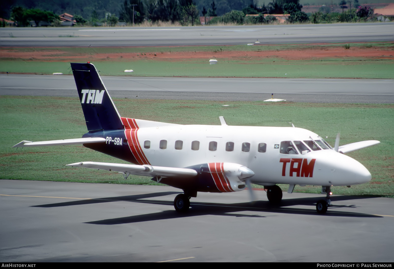 Aircraft Photo of PP-SBA | Embraer EMB-110C Bandeirante | TAM Linhas Aéreas | AirHistory.net #821078