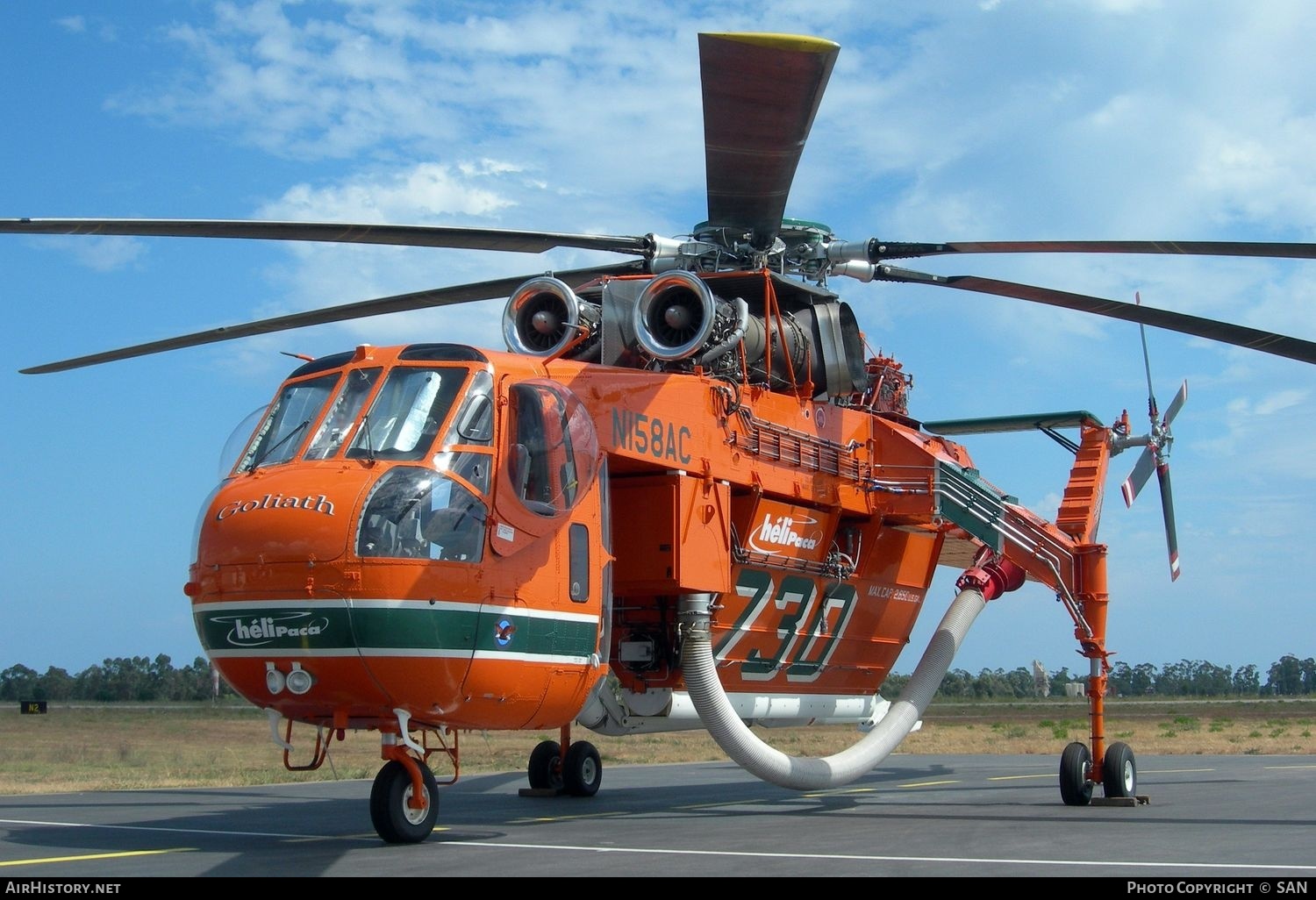 Aircraft Photo of N158AC | Sikorsky S-64F Skycrane | Héli Paca | AirHistory.net #821136