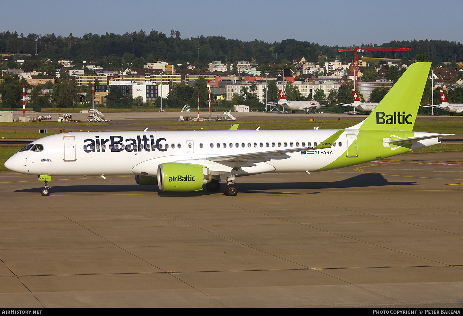 Aircraft Photo of YL-ABA | Airbus A220-371 (BD-500-1A11) | AirBaltic | AirHistory.net #821183