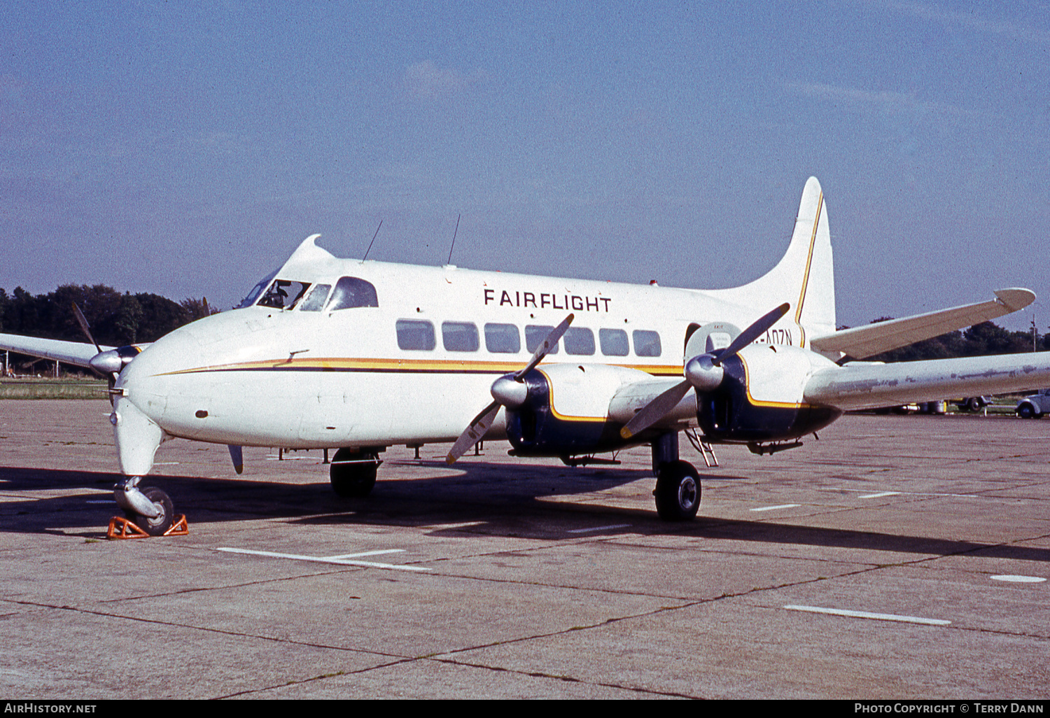 Aircraft Photo of G-AOZN | De Havilland D.H. 114 Heron 1B | Fairflight | AirHistory.net #821187