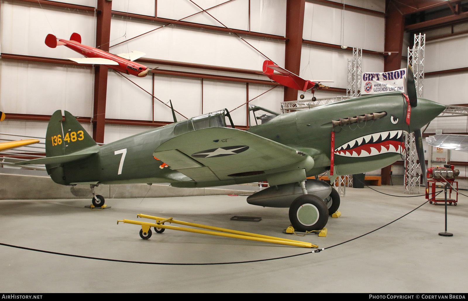 Aircraft Photo of N40245 / 136483 | Curtiss P-40E Kittyhawk | USA - Air Force | AirHistory.net #821195