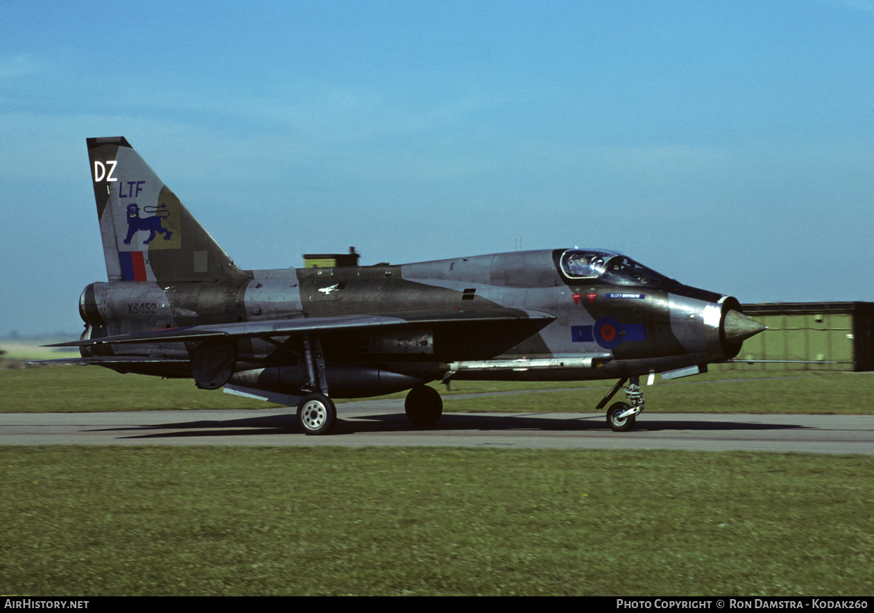 Aircraft Photo of XS452 | English Electric Lightning T5 | UK - Air Force | AirHistory.net #821230