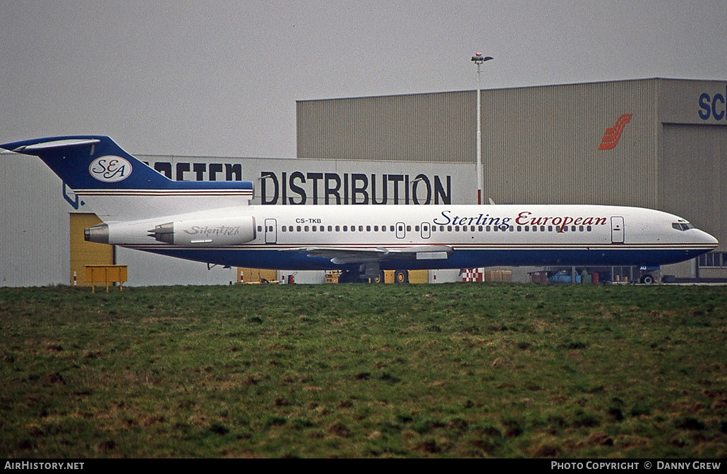 Aircraft Photo of CS-TKB | Boeing 727-2J4/Adv(RE) Super 27 | Sterling European Airlines | AirHistory.net #821245