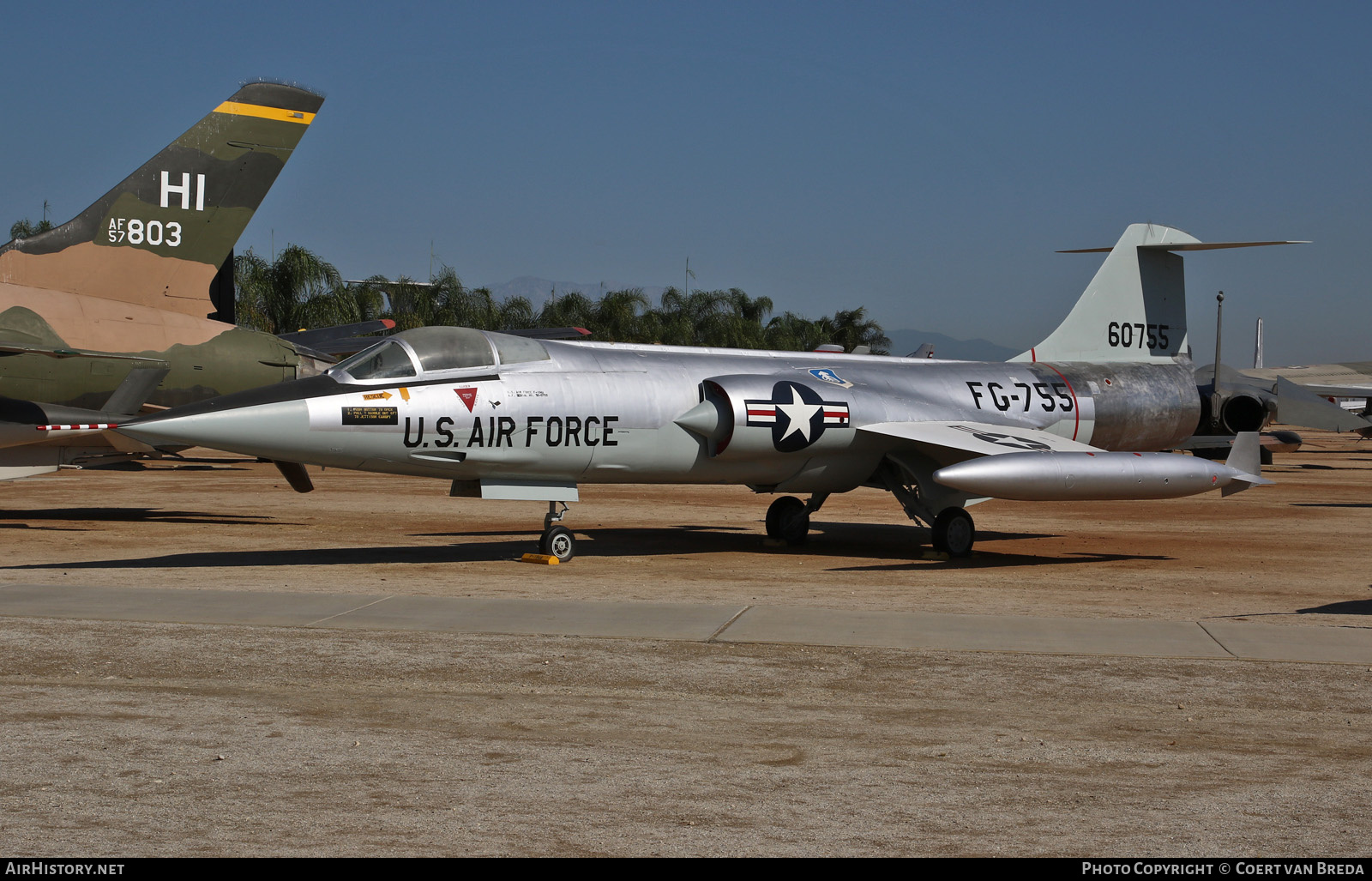 Aircraft Photo of 56-755 | Lockheed F-104A Starfighter | USA - Air Force | AirHistory.net #821259