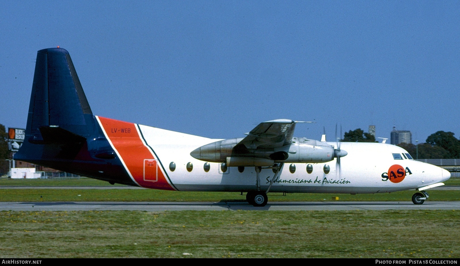 Aircraft Photo of LV-WEB | Fokker F27-200 Friendship | Sudamericana de Aviación - SASA | AirHistory.net #821273