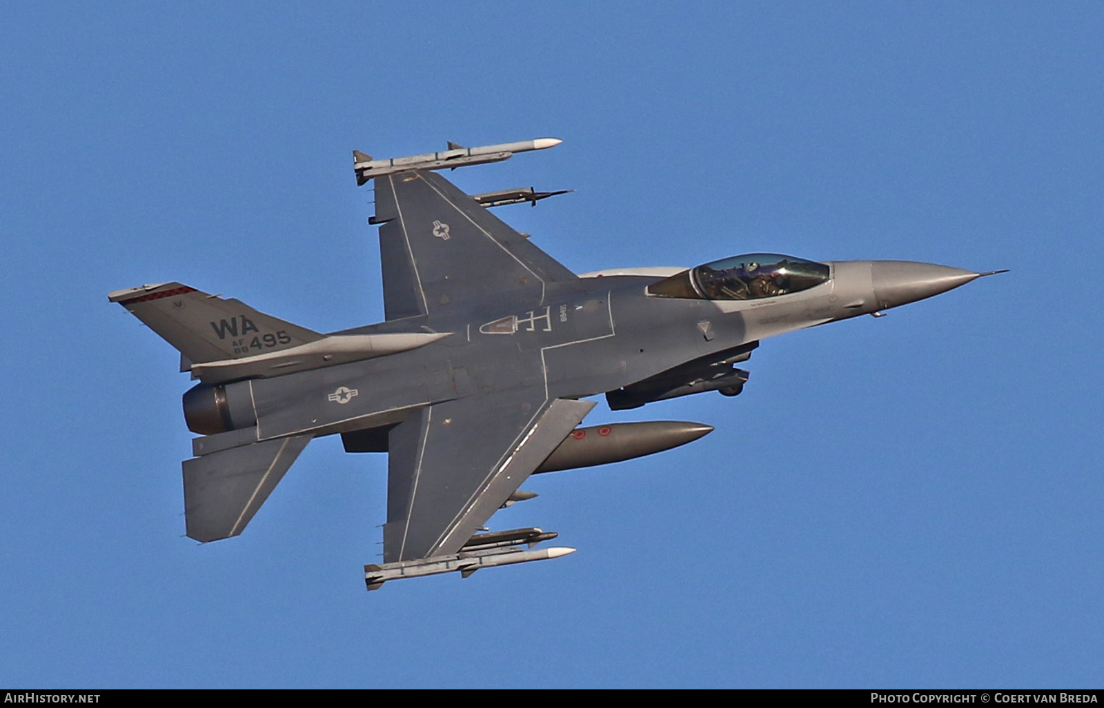 Aircraft Photo of 88-0495 / AF88-495 | General Dynamics F-16C Fighting Falcon | USA - Air Force | AirHistory.net #821303