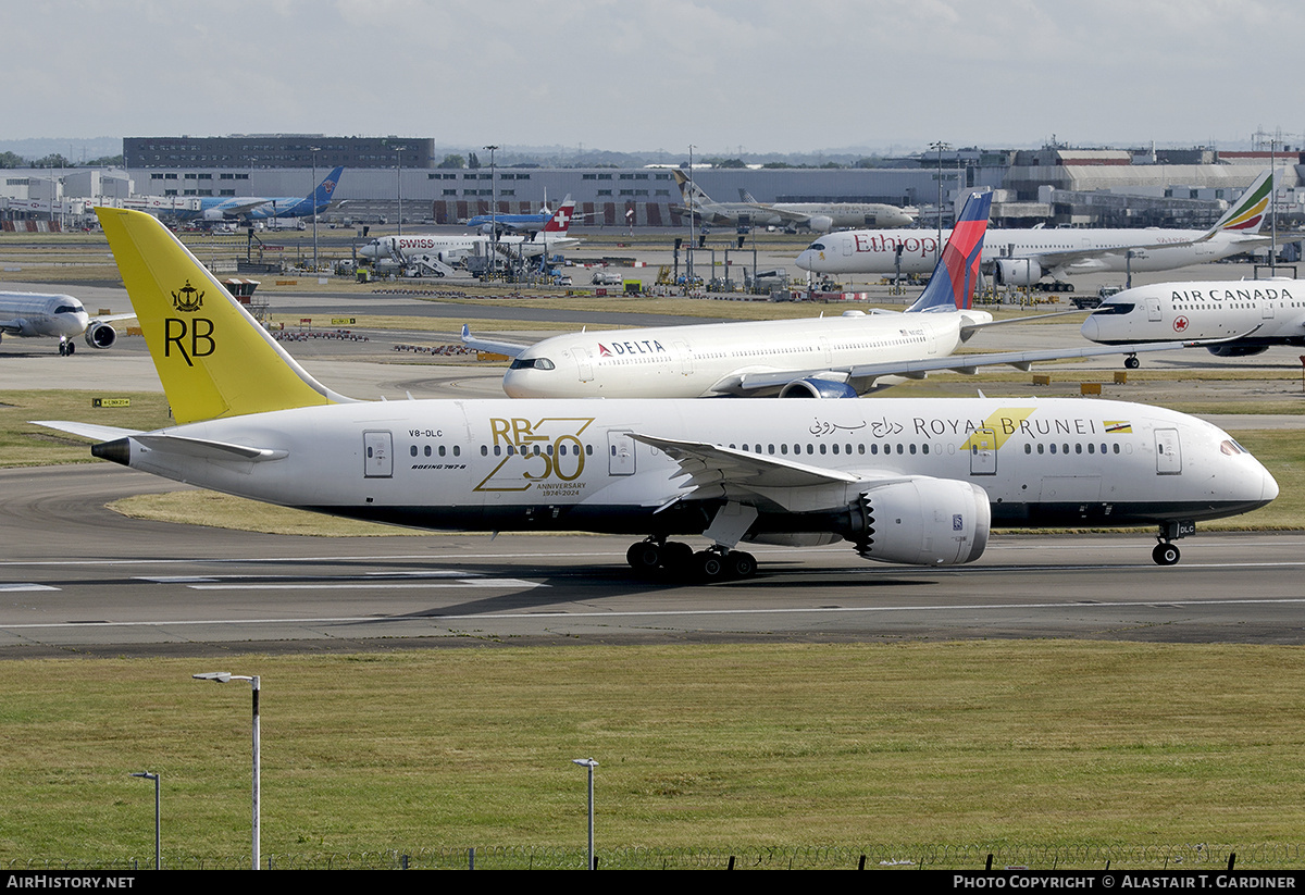 Aircraft Photo of V8-DLC | Boeing 787-8 Dreamliner | Royal Brunei Airlines | AirHistory.net #821369