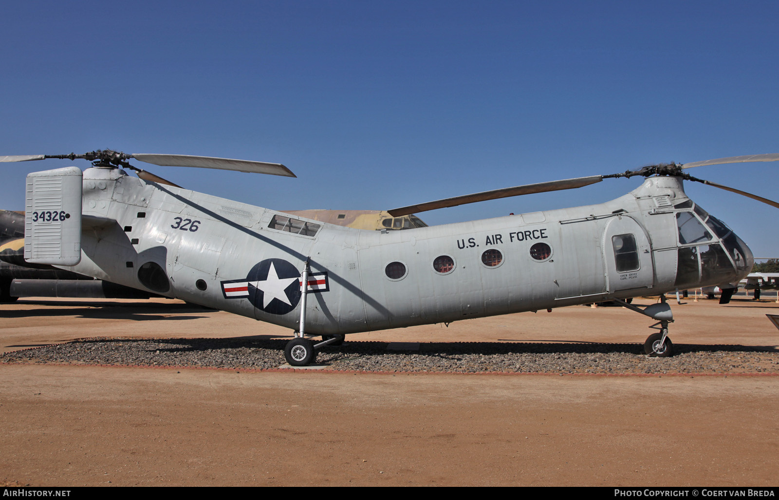 Aircraft Photo of 53-4326 / 34326 | Piasecki CH-21B Workhorse | USA - Air Force | AirHistory.net #821450