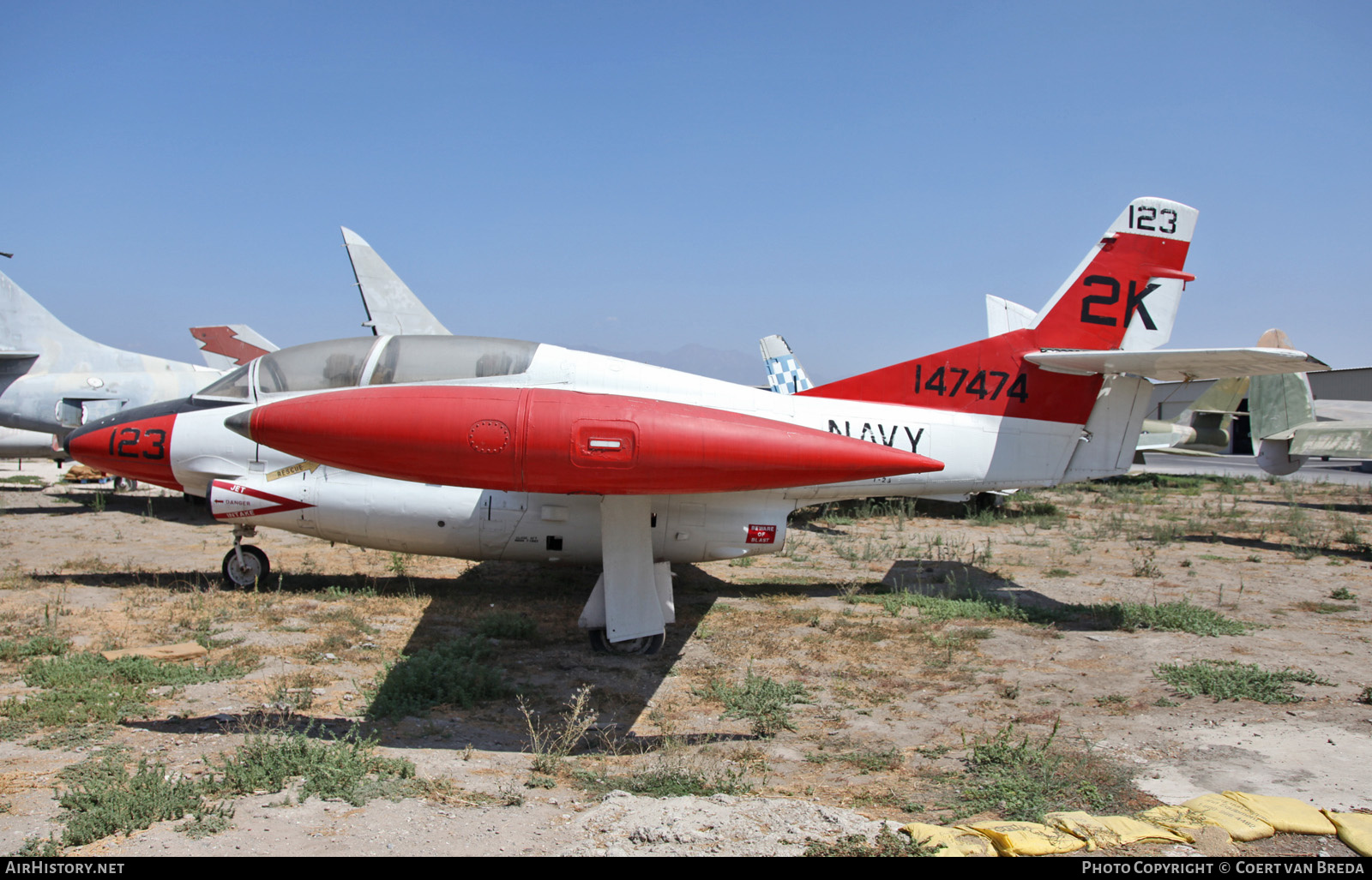 Aircraft Photo of 147474 | North American T-2A Buckeye | USA - Navy | AirHistory.net #821458