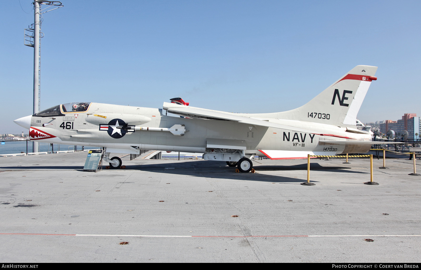 Aircraft Photo of 147030 | Vought F-8K Crusader | USA - Navy | AirHistory.net #821491