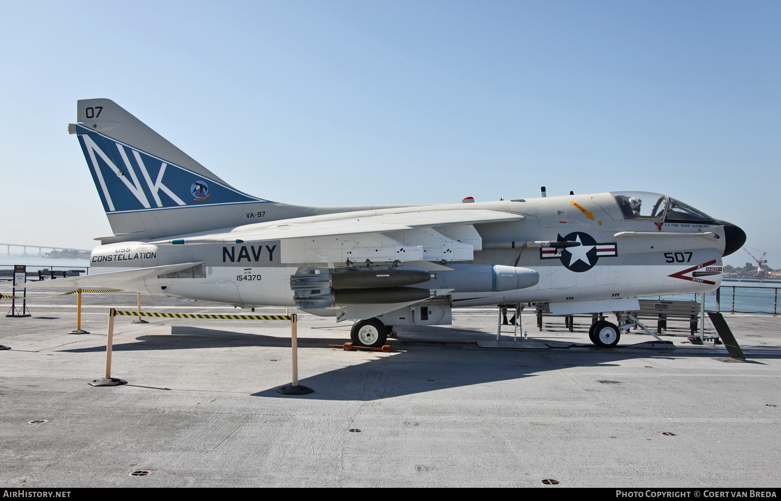Aircraft Photo of 154370 | LTV A-7B Corsair II | USA - Navy | AirHistory.net #821494
