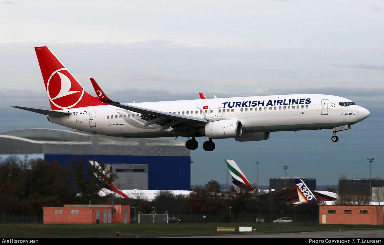 Aircraft Photo of TC-JVN | Boeing 737-8F2 | Turkish Airlines | AirHistory.net #821516