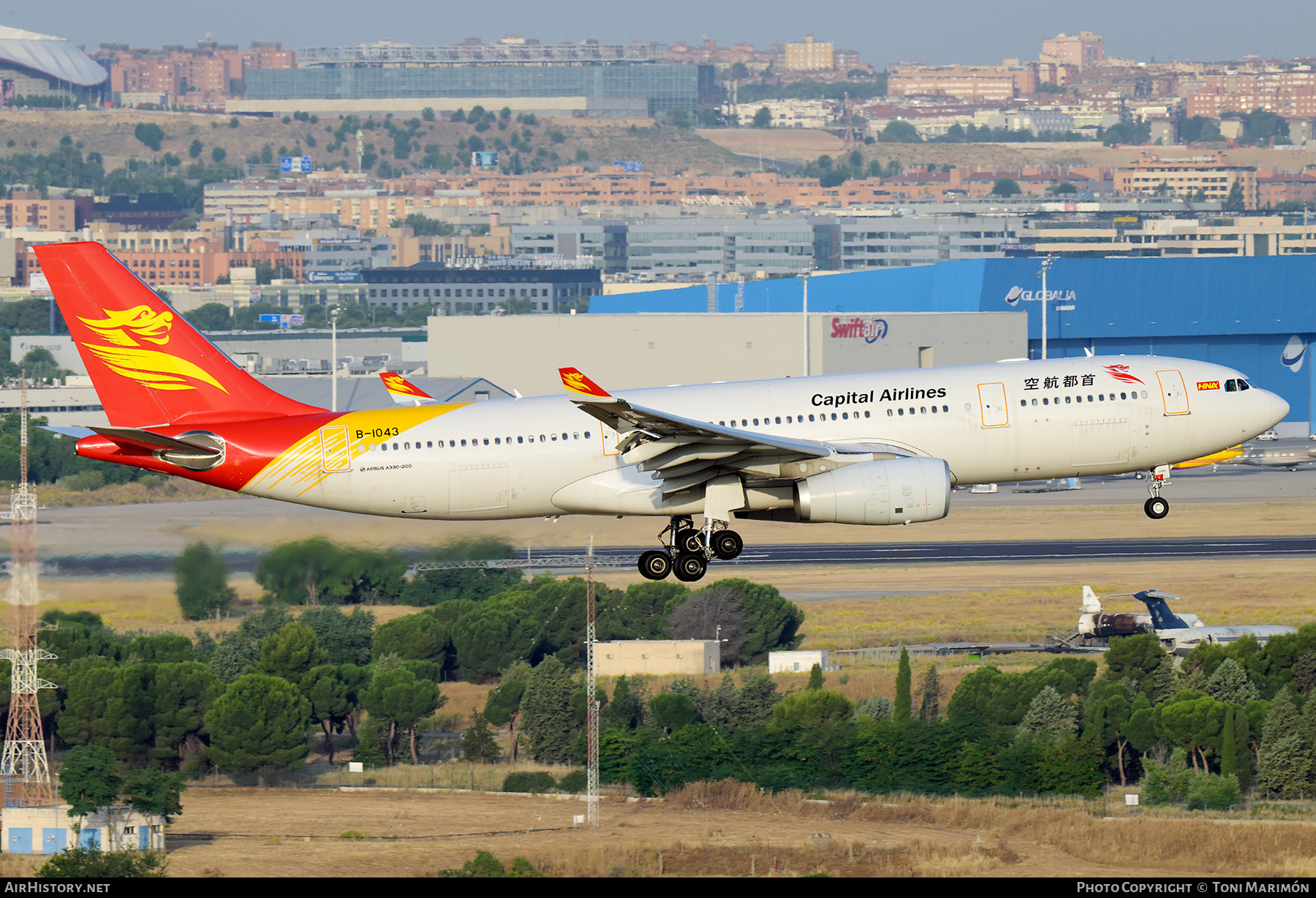 Aircraft Photo of B-1043 | Airbus A330-243 | Capital Airlines | AirHistory.net #821553