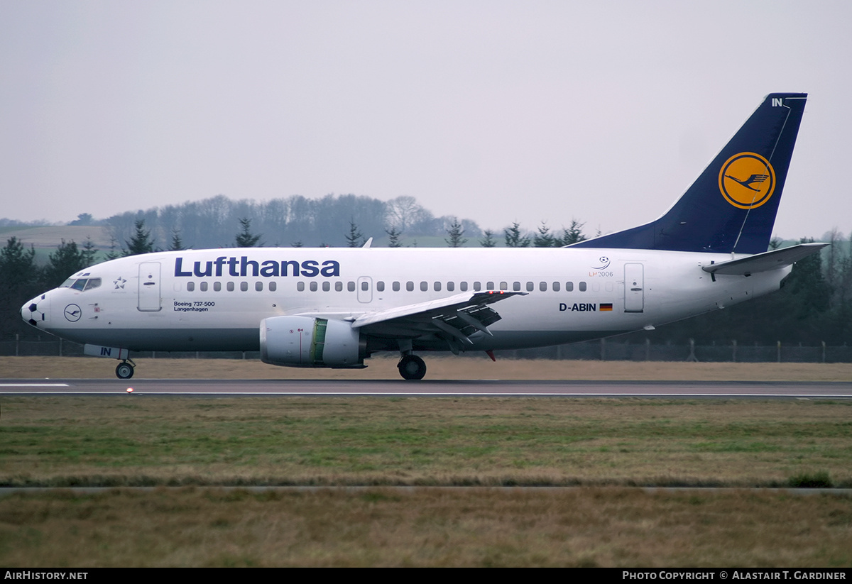 Aircraft Photo of D-ABIN | Boeing 737-530 | Lufthansa | AirHistory.net #821581