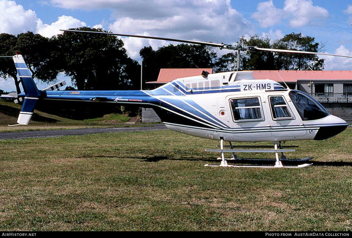 Aircraft Photo of ZK-HMS | Bell 206B-3 JetRanger III | Ardmore Helicopters | AirHistory.net #821617