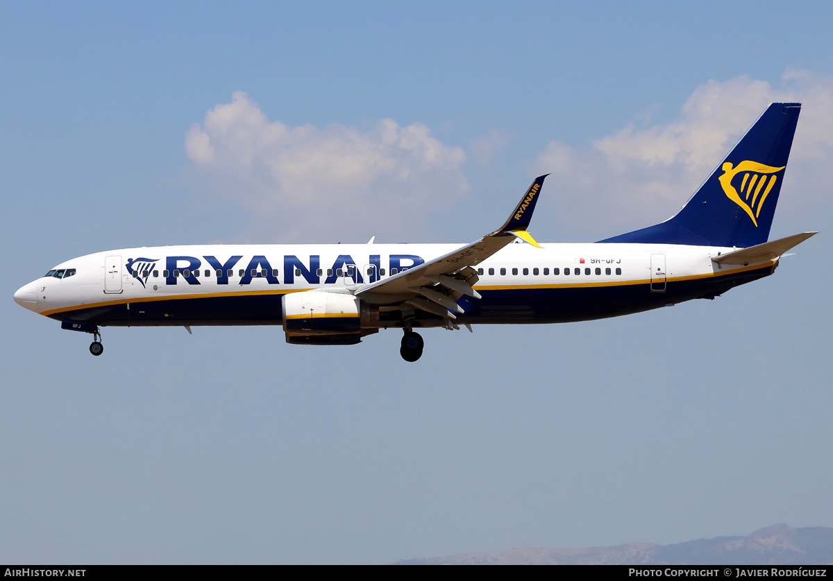 Aircraft Photo of 9H-QFJ | Boeing 737-8AS | Ryanair | AirHistory.net #821645